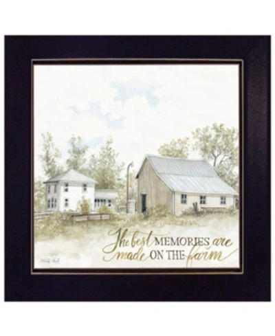 Trendy Decor 4u The Best Memories By Cindy Jacobs, Ready To Hang Framed Print, Black Frame, 14" X 14" In Multi