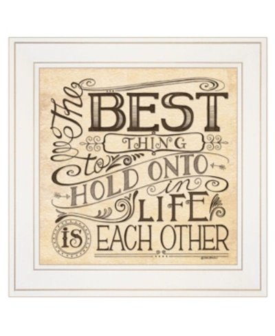 Trendy Decor 4u Each Other By Deb Strain, Ready To Hang Framed Print, White Frame, 15" X 15" In Multi