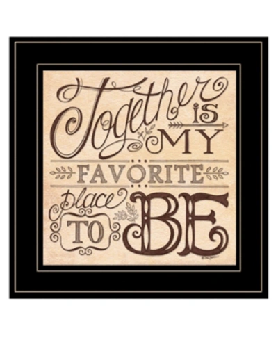 Trendy Decor 4u Together By Deb Strain, Ready To Hang Framed Print, Black Frame, 15" X 15" In Multi