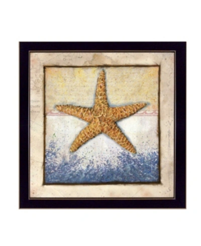 Trendy Decor 4u Starfish By Ed Wargo, Printed Wall Art, Ready To Hang, Black Frame, 14" X 14" In Multi