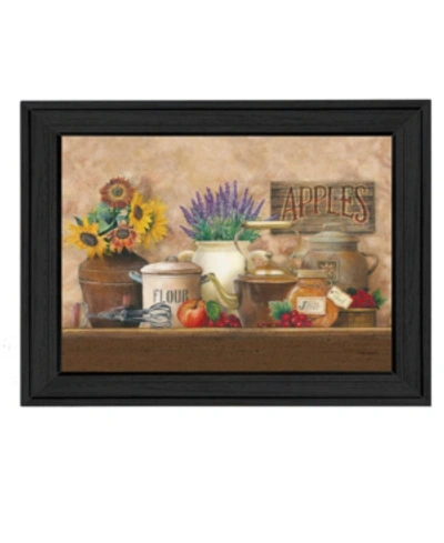 Trendy Decor 4u Antique Kitchen By Ed Wargo, Printed Wall Art, Ready To Hang, Black Frame, 14" X 10" In Multi