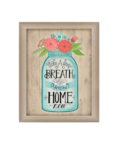 Trendy Decor 4u You're Home Now By Deb Strain, Printed Wall Art, Ready To Hang, Beige Frame, 14" X 18" In Multi