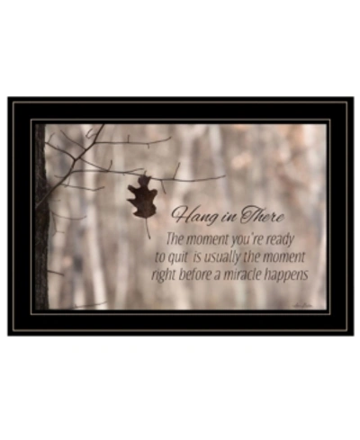 Trendy Decor 4u Hang In There By Lori Deiter, Ready To Hang Framed Print, Black Frame, 21" X 15" In Multi