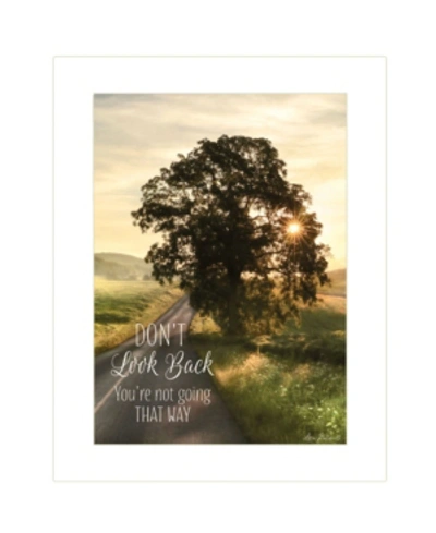 Trendy Decor 4u Don't Look Back By Lori Deiter By Lori Deiter, Ready To Hang Framed Print, White Frame, 14" X 18" In Multi