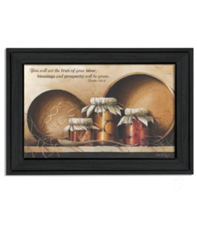 Trendy Decor 4u Blessings And Prosperity By John Rossini, Printed Wall Art, Ready To Hang, Black Frame, 21" X 15" In Multi