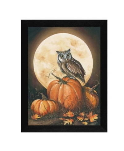 Trendy Decor 4u In The Pumpkin Patch By John Rossini, Printed Wall Art, Ready To Hang, Black Frame, 14" X 18" In Multi