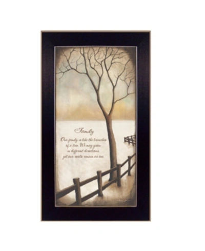 Trendy Decor 4u Family By Kendra Baird, Printed Wall Art, Ready To Hang, Black Frame, 20" X 11" In Multi
