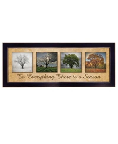 Trendy Decor 4u There Is A Season By Lori Deiter, Ready To Hang Framed Print, Black Frame, 38" X 14" In Multi