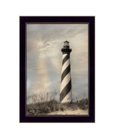 Trendy Decor 4u Cape Hatteras Lighthouse By Lori Deiter, Printed Wall Art, Ready To Hang, Black Frame, 14" X 20" In Multi