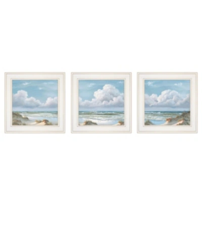 Trendy Decor 4u Beautiful Day I, Ii, Iii 3-piece Vignette By Georgia Janisse, White Frame, 15" X 15" In Multi