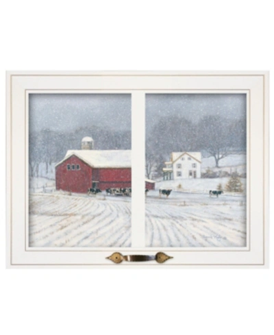 Trendy Decor 4u The Home Place By Bonnie Mohr, Ready To Hang Framed Print, White Window-style Frame, 19" X 15" In Multi