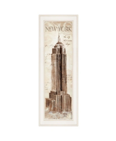 Trendy Decor 4u New York Panel By Cloverfield Co, Ready To Hang Framed Print, White Frame, 8" X 23" In Multi