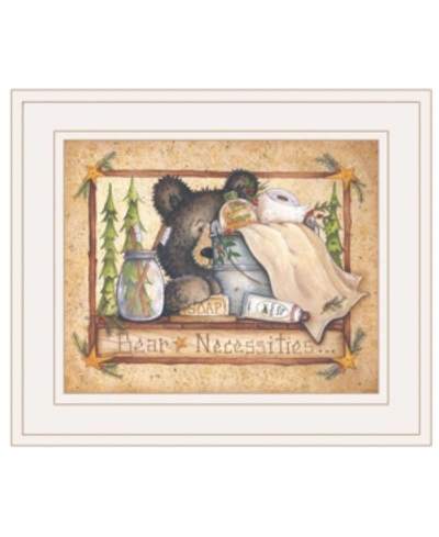 Trendy Decor 4u Bear Necessities By Mary Ann June, Ready To Hang Framed Print, White Frame, 13" X 11" In Multi