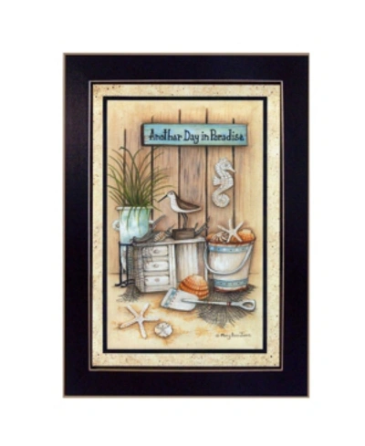 Trendy Decor 4u Another Day In Paradise By Mary June, Printed Wall Art, Ready To Hang, Black Frame, 10" X 14" In Multi