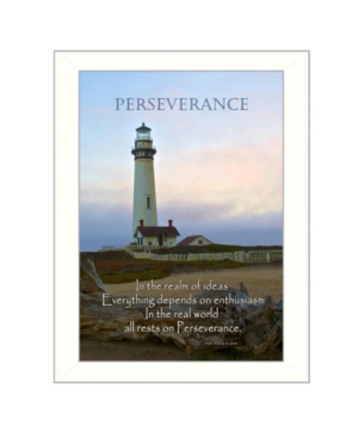 Trendy Decor 4u Perseverance By Trendy Decor4u, Printed Wall Art, Ready To Hang, White Frame, 14" X 10" In Multi