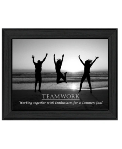 Trendy Decor 4u Teamwork By Trendy Decor4u, Printed Wall Art, Ready To Hang, Black Frame, 19" X 15" In Multi