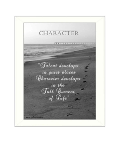 Trendy Decor 4u Character By Trendy Decor4u, Printed Wall Art, Ready To Hang, White Frame, 18" X 14" In Multi