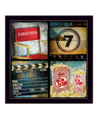 Trendy Decor 4u At The Movies By Mollie B., Printed Wall Art, Ready To Hang, Black Frame, 14" X 14" In Multi