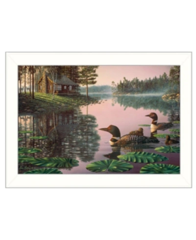 Trendy Decor 4u Northern Tranquility By Kim Norlien, Ready To Hang Framed Print, White Frame, 20" X 14" In Multi