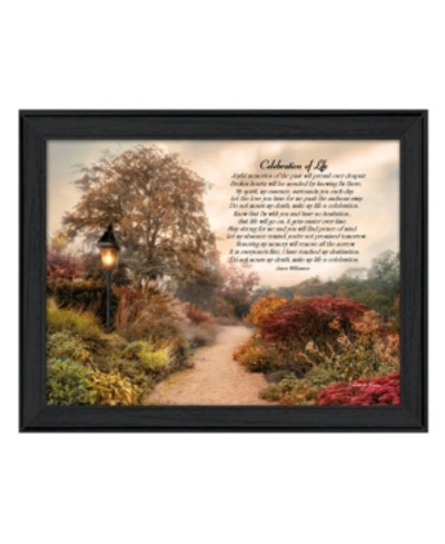 Trendy Decor 4u Celebration Of Life By Robin-lee Vieira, Printed Wall Art, Ready To Hang, Black Frame, 19" X 15" In Multi