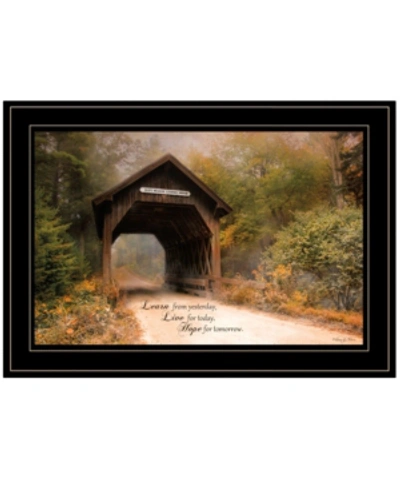 Trendy Decor 4u Live For Today By Robin-lee Vieira, Ready To Hang Framed Print, Black Frame, 21" X 15" In Multi