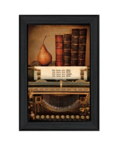 Trendy Decor 4u Read, Know, Learn, Grow By Robin-lee Vieira, Ready To Hang Framed Print, Black Frame, 15" X 21" In Multi