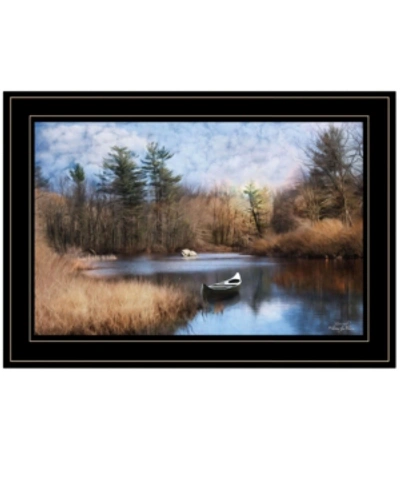 Trendy Decor 4u Riverside By Robin-lee Vieira, Ready To Hang Framed Print, Black Frame, 21" X 15" In Multi