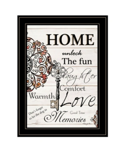 Trendy Decor 4u Home / Laughter By Robin-lee Vieira, Ready To Hang Framed Print, Black Frame, 15" X 19" In Multi