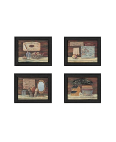 Trendy Decor 4u Bathroom I Collection By Pam Britton, Printed Wall Art, Ready To Hang, Black Frame, 13" X 16" In Multi