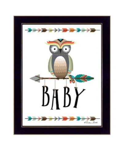 Trendy Decor 4u Owl Baby By Susan Boyer, Printed Wall Art, Ready To Hang, Black Frame, 14" X 18" In Multi
