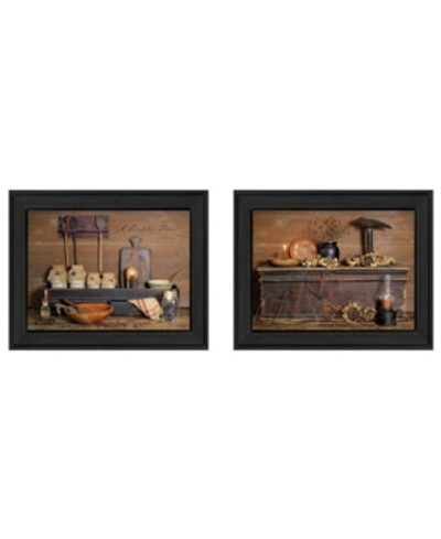 Trendy Decor 4u Rustic Collection By Billy Jacobs, Printed Wall Art, Ready To Hang, Black Frame, 18" X 14" In Multi