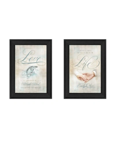 Trendy Decor 4u Love Collection By Mollie B., Printed Wall Art, Ready To Hang, Black Frame, 14" X 8.5" In Multi