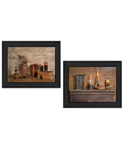 Trendy Decor 4u Candles Collection By Billy Jacobs, Printed Wall Art, Ready To Hang, Black Frame, 18" X 14" In Multi