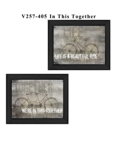 Trendy Decor 4u In This Together Collection By Marla Rae, Printed Wall Art, Ready To Hang, Black Frame, 19" X 15" In Multi