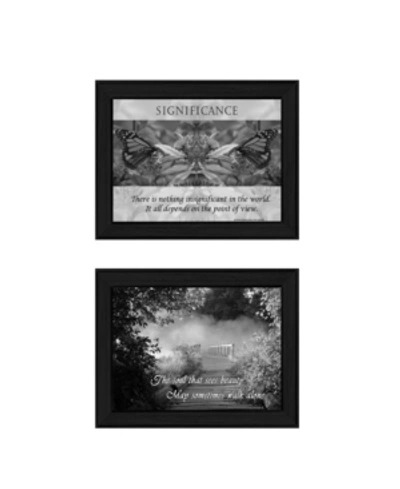 Trendy Decor 4u Beauty Collection By Trendy Decor4u, Printed Wall Art, Ready To Hang, Black Frame, 20" X 14" In Multi