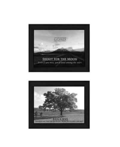 Trendy Decor 4u Success Collection By Trendy Decor4u, Printed Wall Art, Ready To Hang, Black Frame, 20" X 14" In Multi