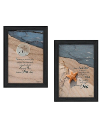 Trendy Decor 4u A Gift From The Sea Collection By Robin-lee Vieira, Printed Wall Art, Ready To Hang, Black Frame, 30 In Multi