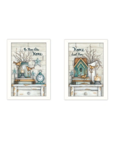 Trendy Decor 4u Home Sweet Home Collection By Mary June, Printed Wall Art, Ready To Hang, White Frame, 28" X 20" In Multi