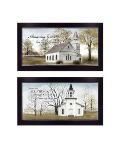 Trendy Decor 4u Amazing Grace Collection By Billy Jacobs, Printed Wall Art, Ready To Hang, Black Frame, 20" X 11" In Multi