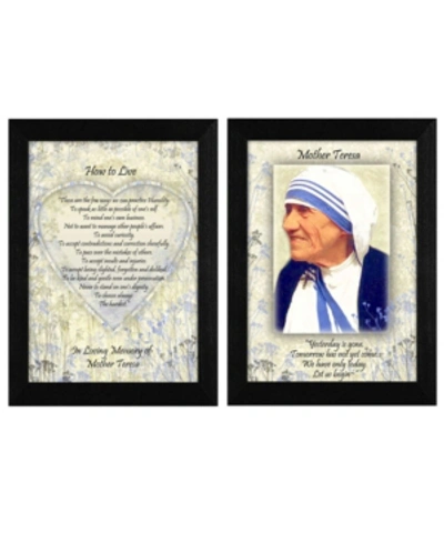 Trendy Decor 4u How To Live Quotes By Mother Teresa Collection, Printed Wall Art, Ready To Hang, Black Frame, 10" X In Multi