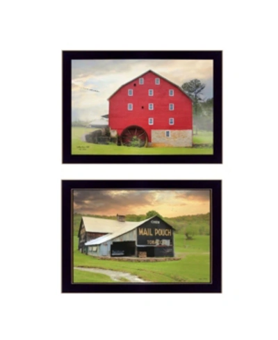 Trendy Decor 4u Mail Pouch Barn And Mill Collection By Lori Deiter, Printed Wall Art, Ready To Hang, Black Frame, 20 In Multi