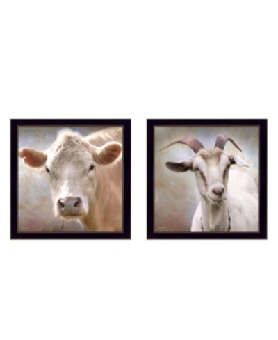 Trendy Decor 4u Up Close On The Farm Collection By Lori Deiter, Printed Wall Art, Ready To Hang, Black Frame, 14" X In Multi