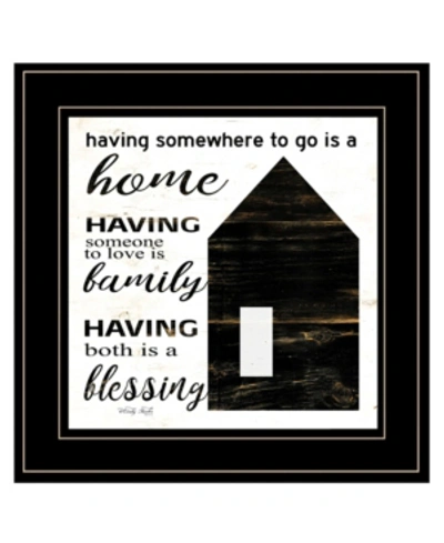 Trendy Decor 4u A Blessing By Cindy Jacobs, Ready To Hang Framed Print, Black Frame, 15" X 15" In Multi