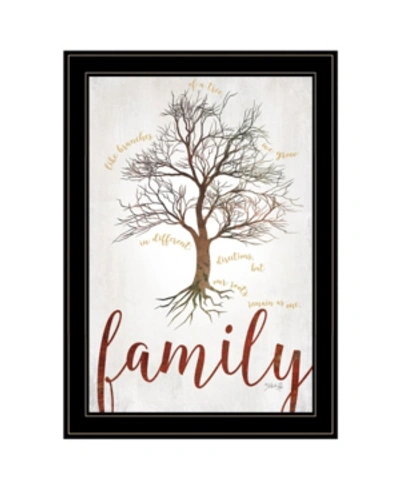 Trendy Decor 4u Family Tree By Marla Rae, Ready To Hang Framed Print, Black Frame, 15" X 21" In Multi