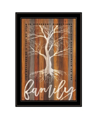 Trendy Decor 4u Family Roots By Marla Rae, Ready To Hang Framed Print, Black Frame, 15" X 21" In Multi