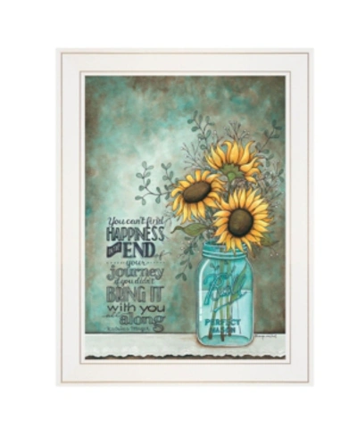 Trendy Decor 4u All Along By Tonya Crawford, Ready To Hang Framed Print, White Frame, 15" X 19" In Multi