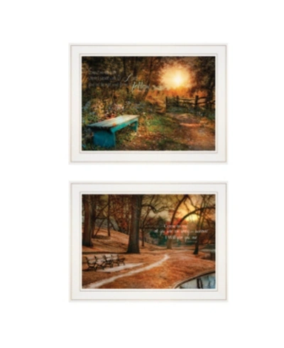 Trendy Decor 4u Resting Places 2-piece Vignette By Robin-lee Vieira, White Frame, 19" X 15" In Multi