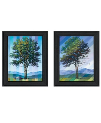 Trendy Decor 4u Catching Light As Time Passes 2-piece Vignette By Tim Gagnon, Black Frame, 15" X 19" In Multi