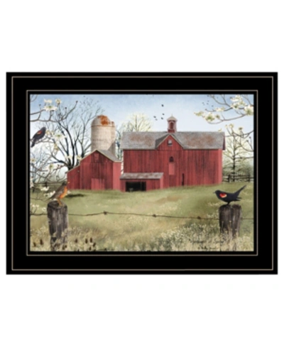 Trendy Decor 4u Harbingers Of Spring By Billy Jacobs, Ready To Hang Framed Print, Black Frame, 27" X 21" In Multi