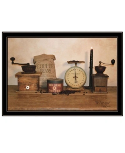 Trendy Decor 4u The Daily Grind By Billy Jacobs, Ready To Hang Framed Print, Black Frame, 33" X 23" In Multi